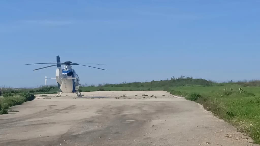 Luftaufnahme der Infrastruktur von Xewkija Heliport