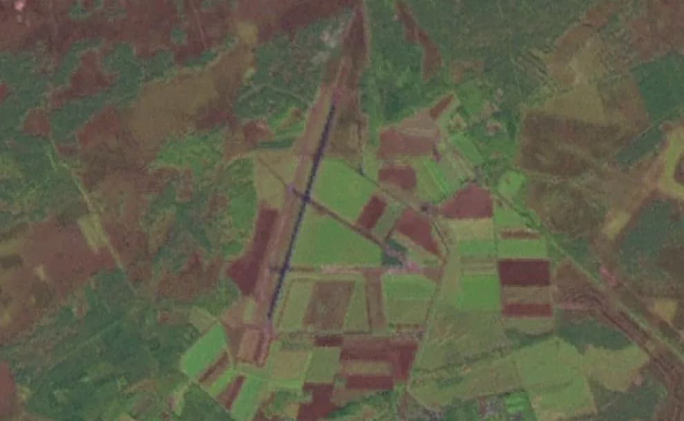 Luftaufnahme der Infrastruktur von Deelen Air Base