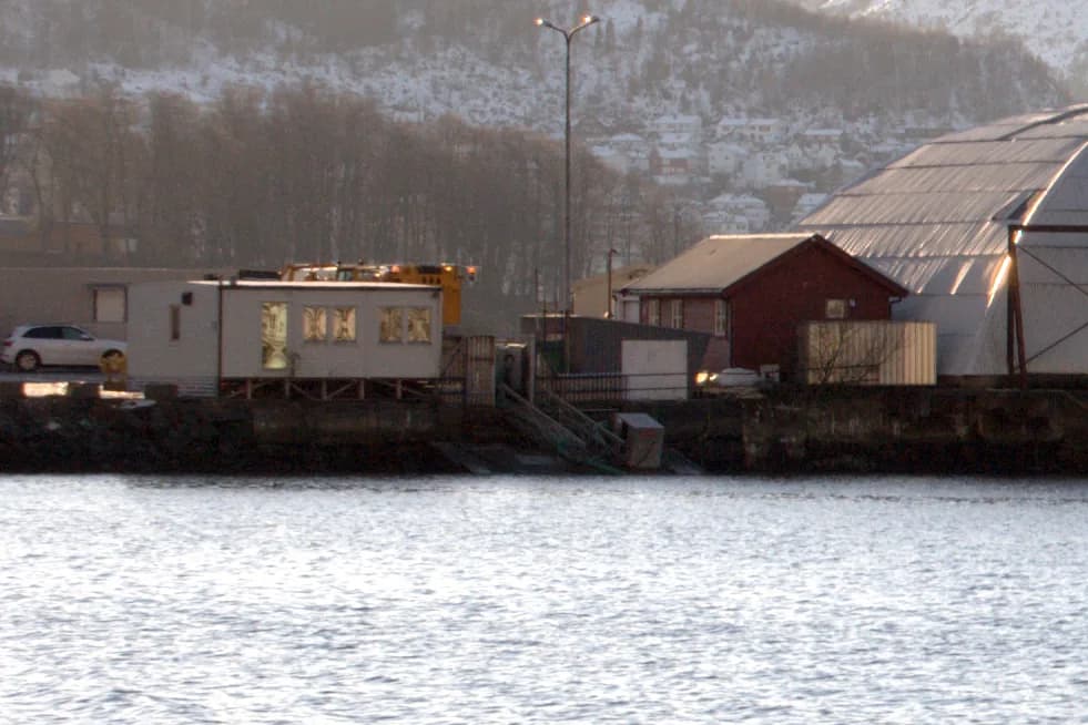 Panorama infrastruktury portu Bergen Heliport, Sandviken