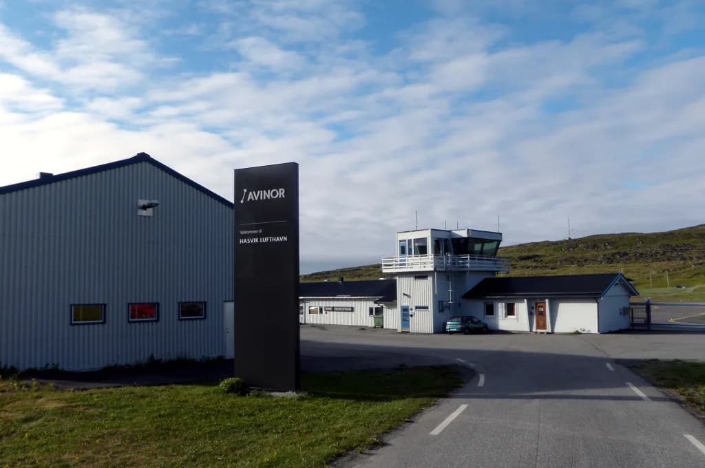 Vue aérienne de l'infrastructure de Hasvik Airport