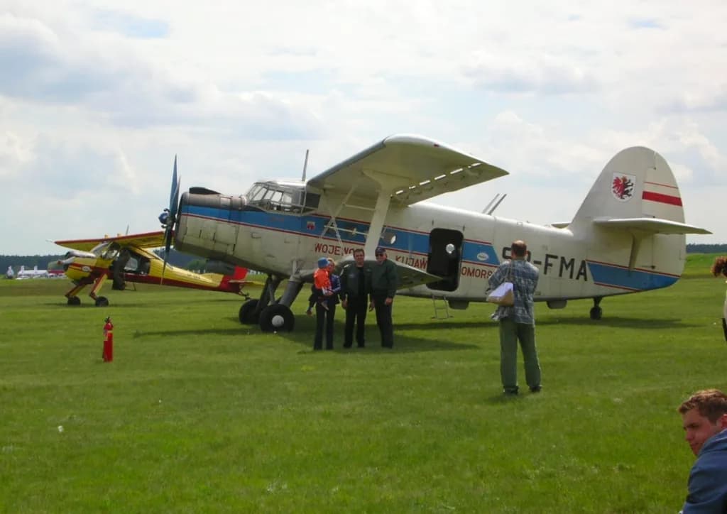 Luftaufnahme der Infrastruktur von Bydgoszcz Aeroklub Airfield