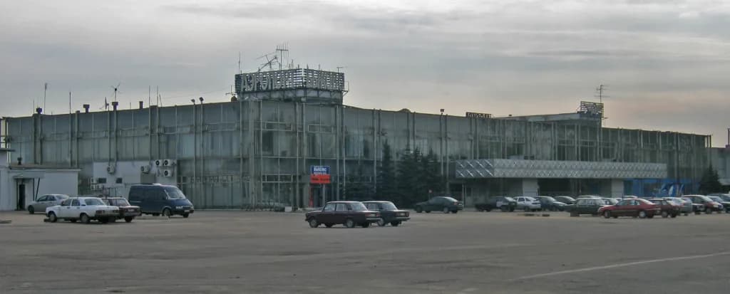 Aerial view of Bykovo Airport airport infrastructure
