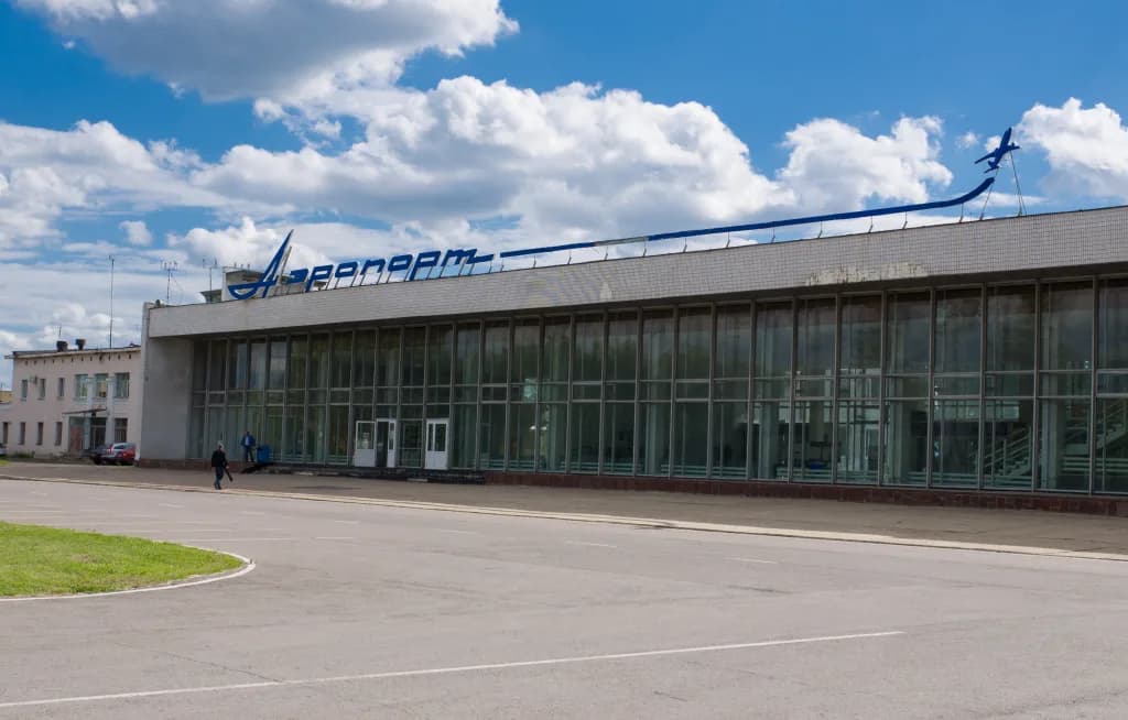 Panorama infrastruktury portu Donskoye Airport