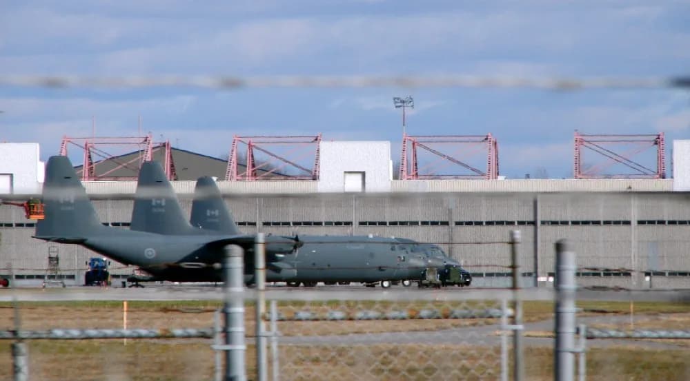 Luftaufnahme der Infrastruktur von CFB Trenton