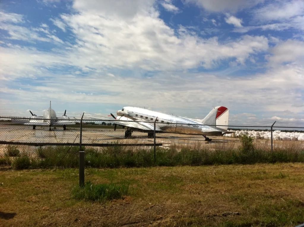Panorama infrastruktury portu Gimli Industrial Park Airport