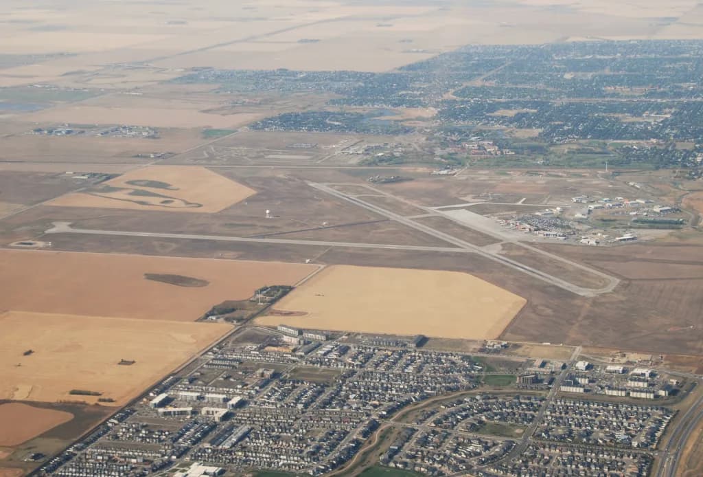 Panorama infrastruktury portu Regina International Airport