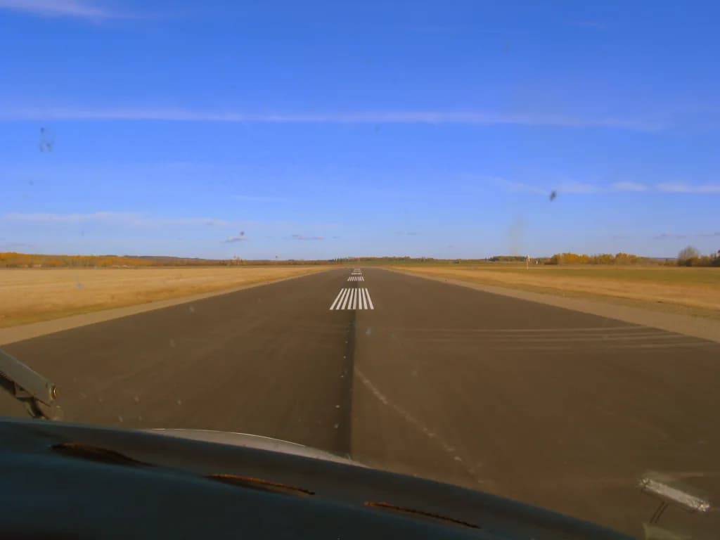 Panorama infrastruktury portu Vanderhoof Airport