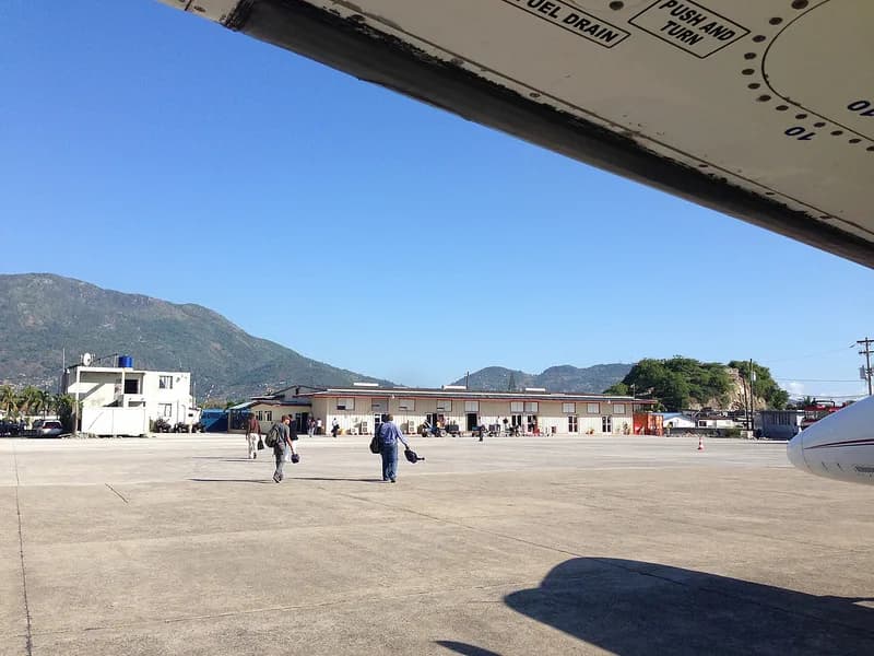 Vue aérienne de l'infrastructure de Cap Haitien International Airport
