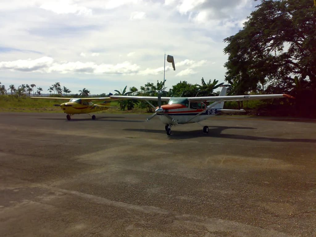 Vue aérienne de l'infrastructure de Negril Airport