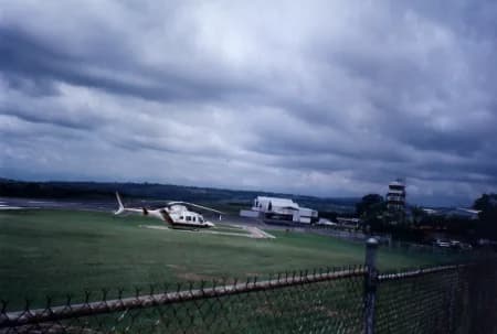 Aerial view of El Lencero Airport airport infrastructure