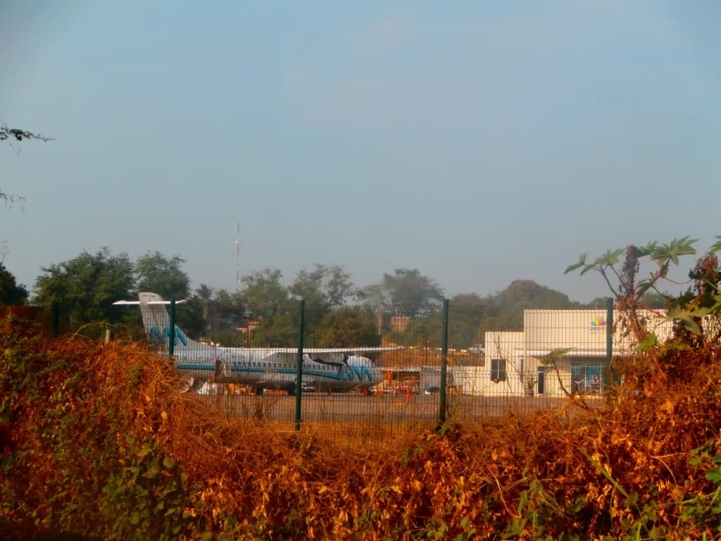 Vue aérienne de l'infrastructure de Lázaro Cárdenas Airport