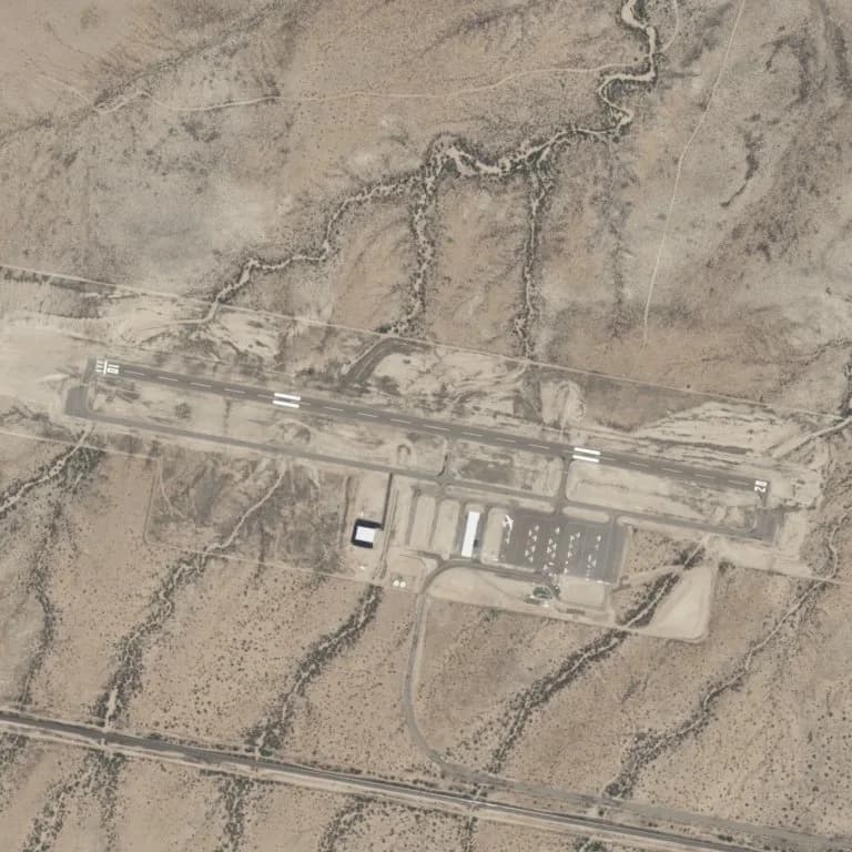 Luftaufnahme der Infrastruktur von Benson Municipal Airport