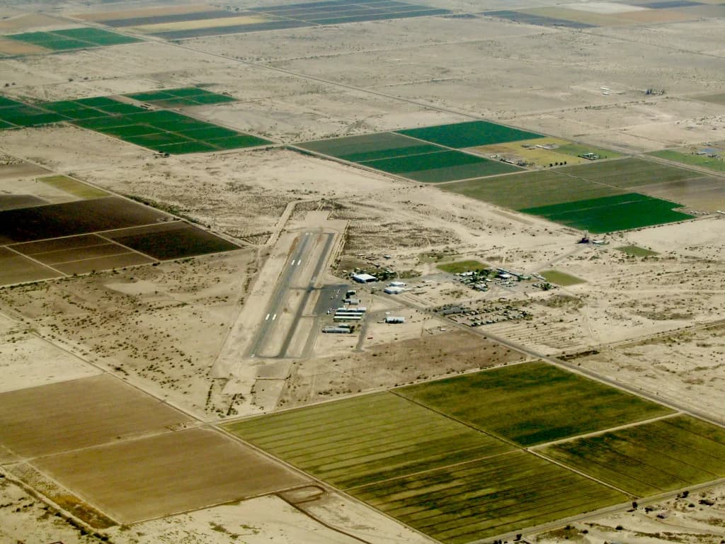 Panorama infrastruktury portu Casa Grande Municipal Airport