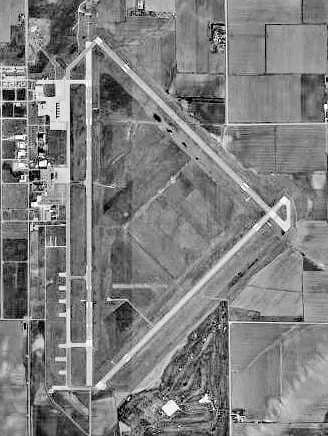 Vue aérienne de l'infrastructure de Central Nebraska Regional Airport