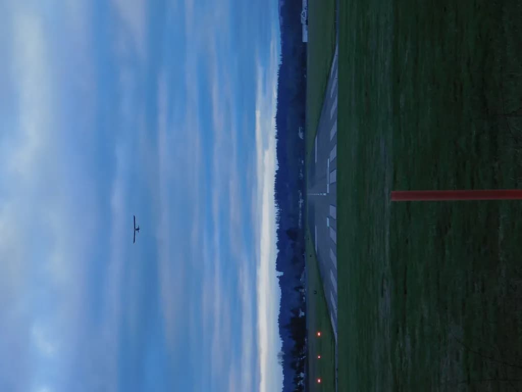 Luftaufnahme der Infrastruktur von Chehalis Centralia Airport