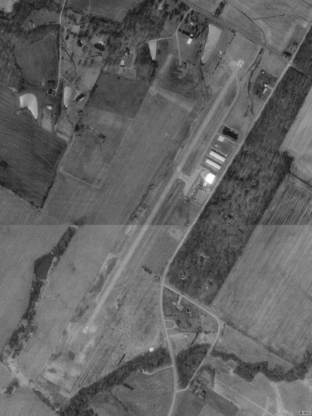 Panorama infrastruktury portu Clinton County Airport