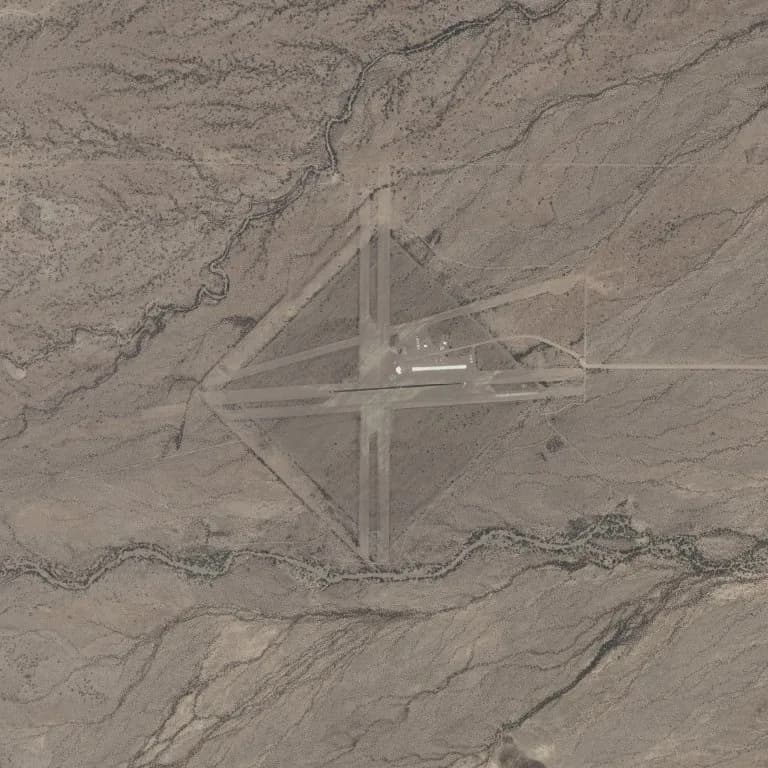 Luftaufnahme der Infrastruktur von El Tiro Gliderport