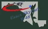 Luftaufnahme der Infrastruktur von Essex Skypark Airport
