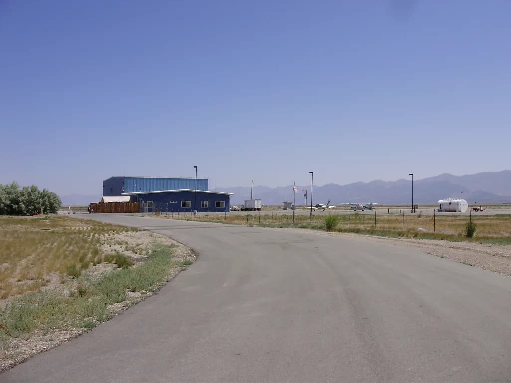 Aerial view of Eureka Airport airport infrastructure
