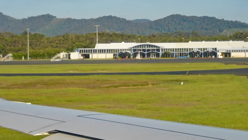 Panorama infrastruktury portu Coffs Harbour Airport
