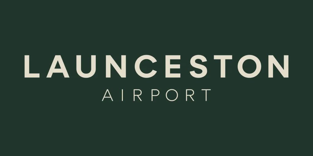 Luftaufnahme der Infrastruktur von Launceston Airport