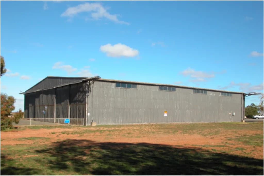 Luftaufnahme der Infrastruktur von Port Pirie Airport