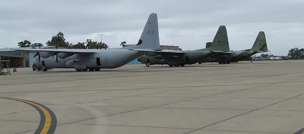 Panorama infrastruktury portu RAAF Base Richmond