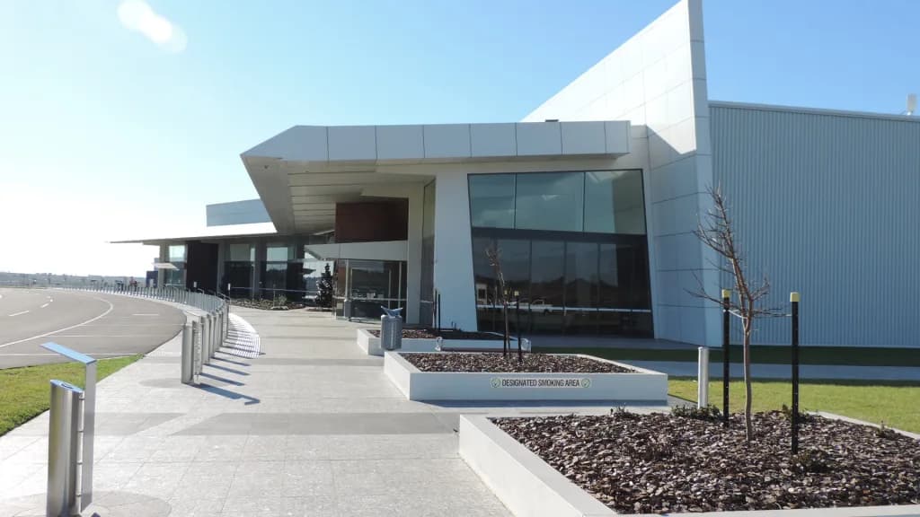 Luftaufnahme der Infrastruktur von Toowoomba Wellcamp Airport
