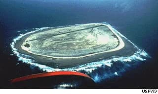 Panorama infrastruktury portu Baker Island Army Airfield