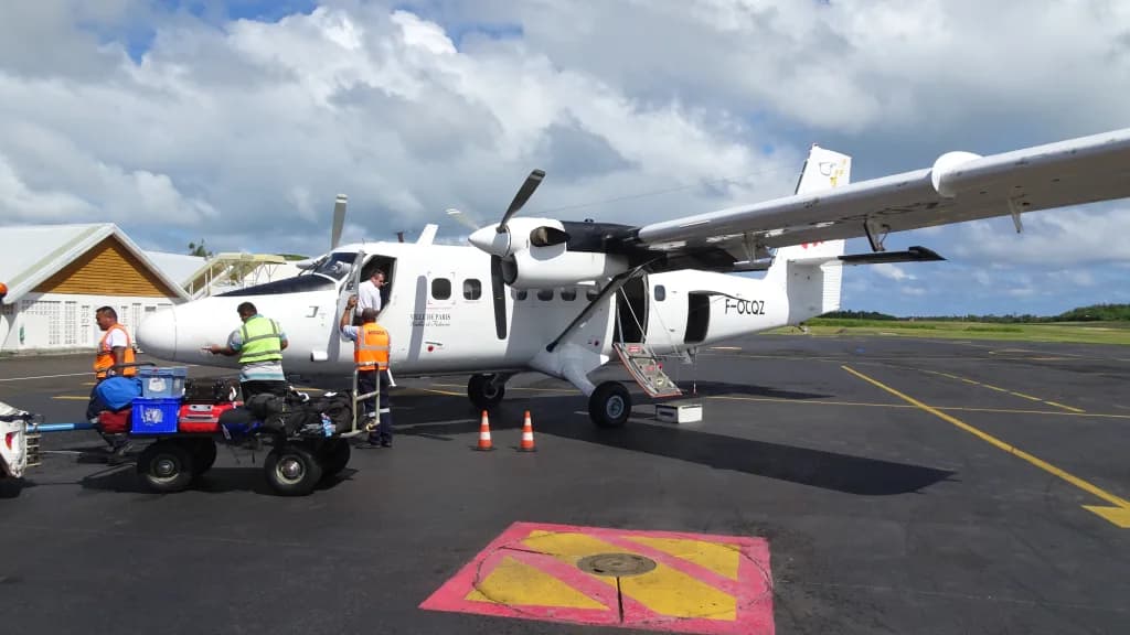 Aerial view of Pointe Vele Airport airport infrastructure