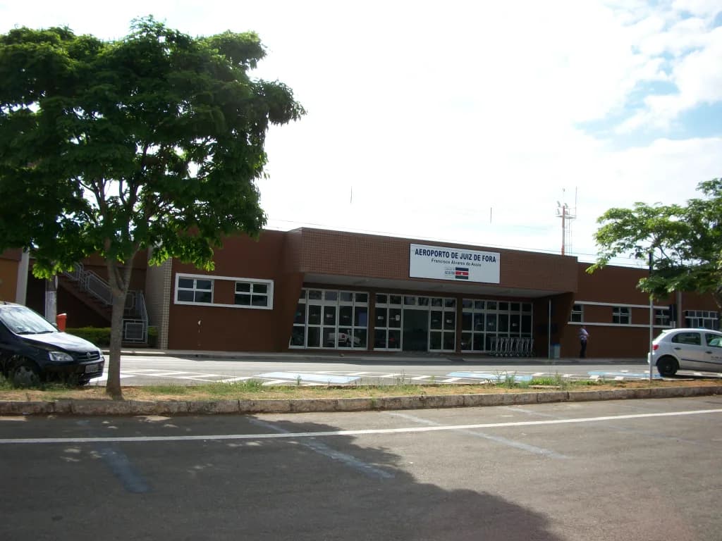 Luftaufnahme der Infrastruktur von Francisco de Assis Airport