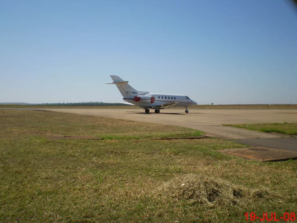 Panorama infrastruktury portu Lins Airport