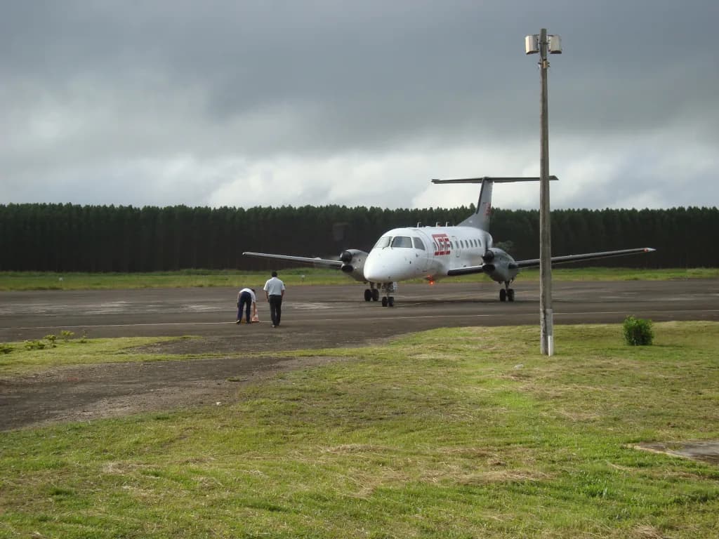 Aerial view of Monte Dourado - Serra do Areão Airport airport infrastructure