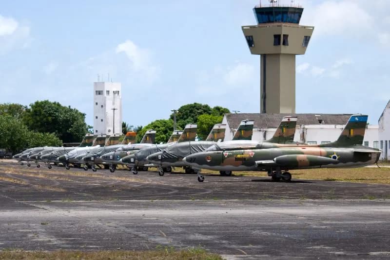Luftaufnahme der Infrastruktur von Natal Air Force Base