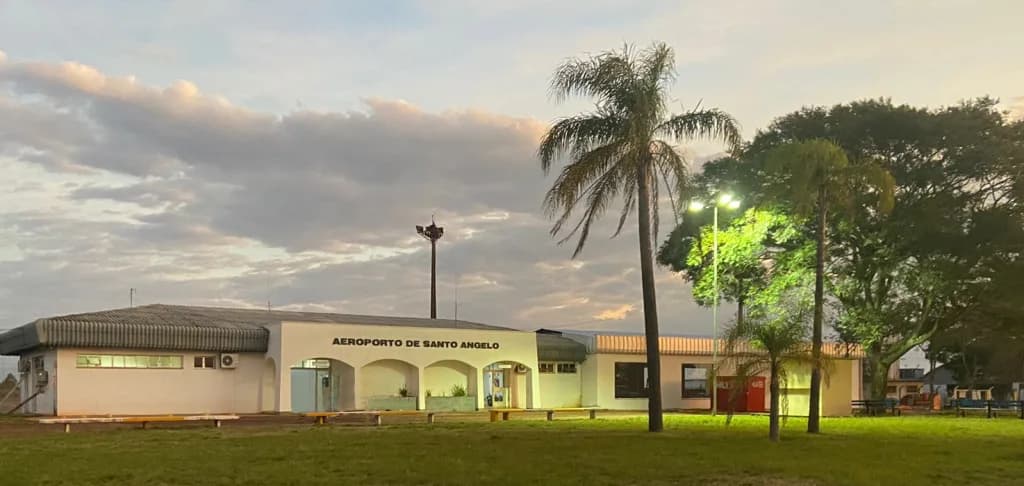 Aerial view of Santo Ângelo Airport airport infrastructure
