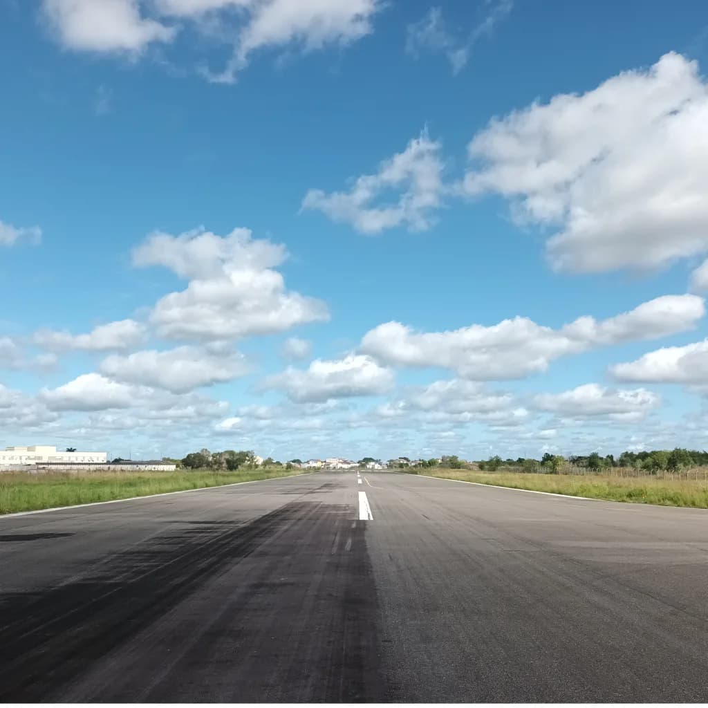 Panorama infrastruktury portu São Mateus - Ernesto Bonomo Airport