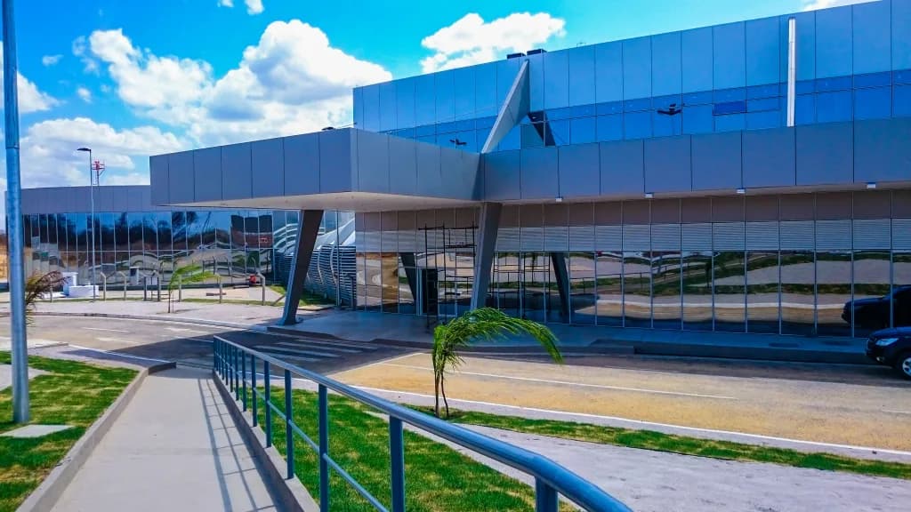 Panorama infrastruktury portu Serra da Capivara Airport