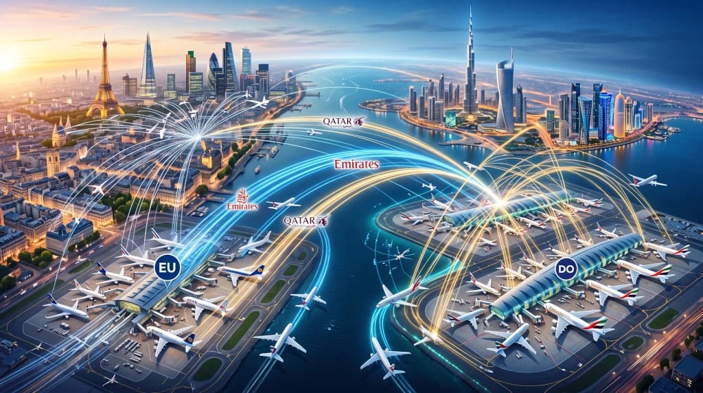 Gulf Mega-Hubs vs. Traditional Capitals: How Dubai and Doha Captured Global Transit