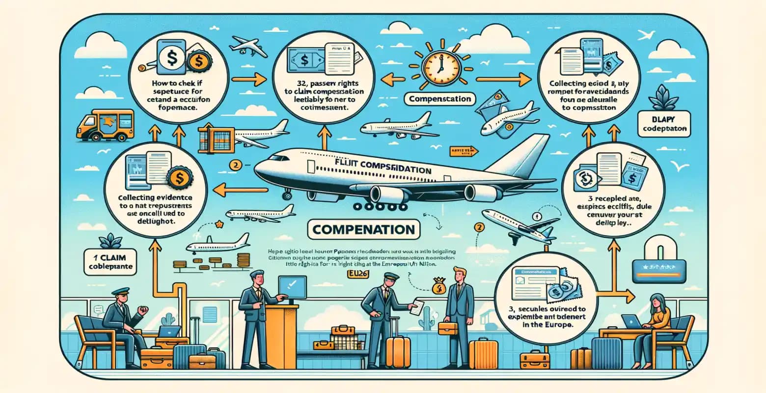 Wie kann man eine Entschädigung für einen verspäteten Flug erhalten?
