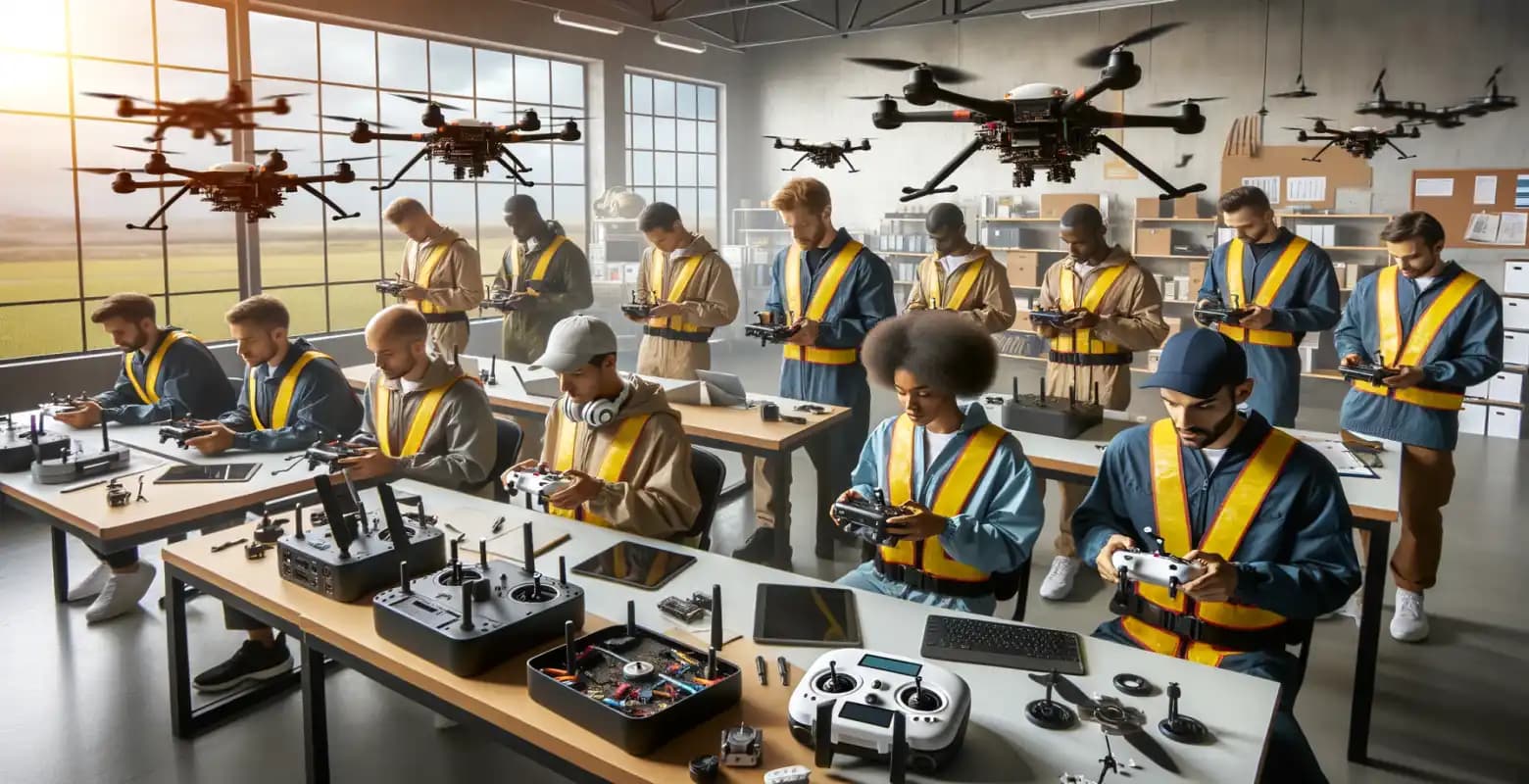 What does the training for commercial drone pilots look like?