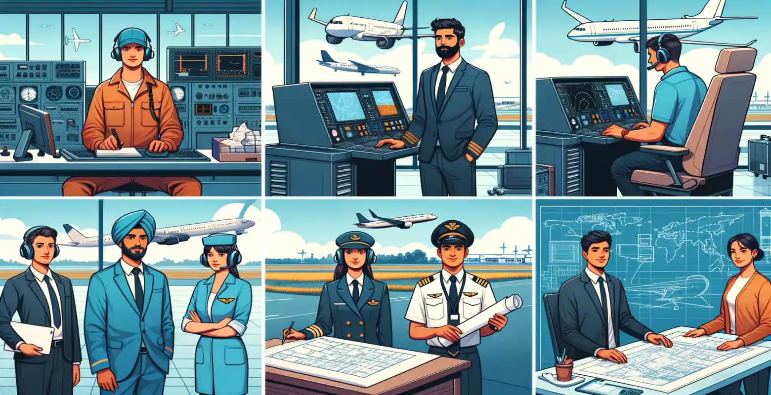 What are the possibilities for professional development in the aviation industry?