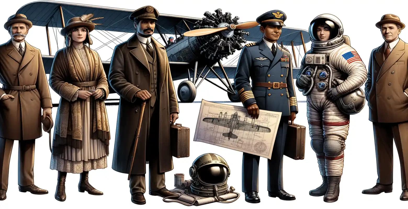 Les personnages les plus importants de l'histoire de l'aviation.
