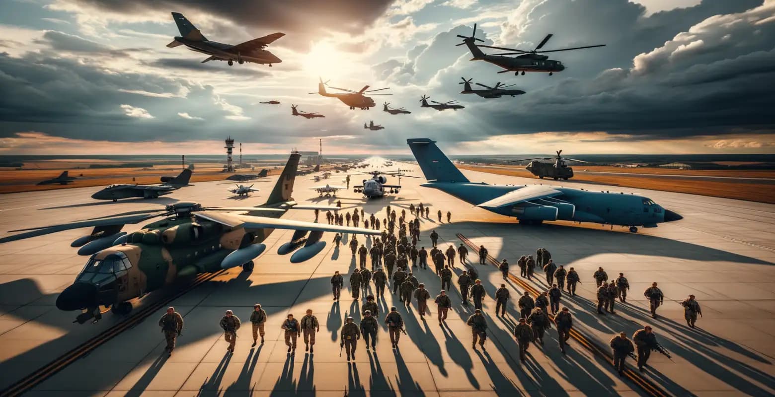 The biggest military aviation maneuvers