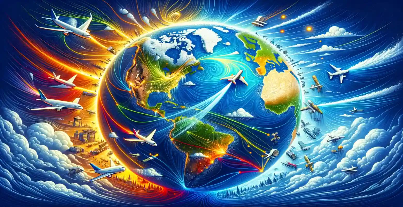 The impact of climate change on transcontinental flights