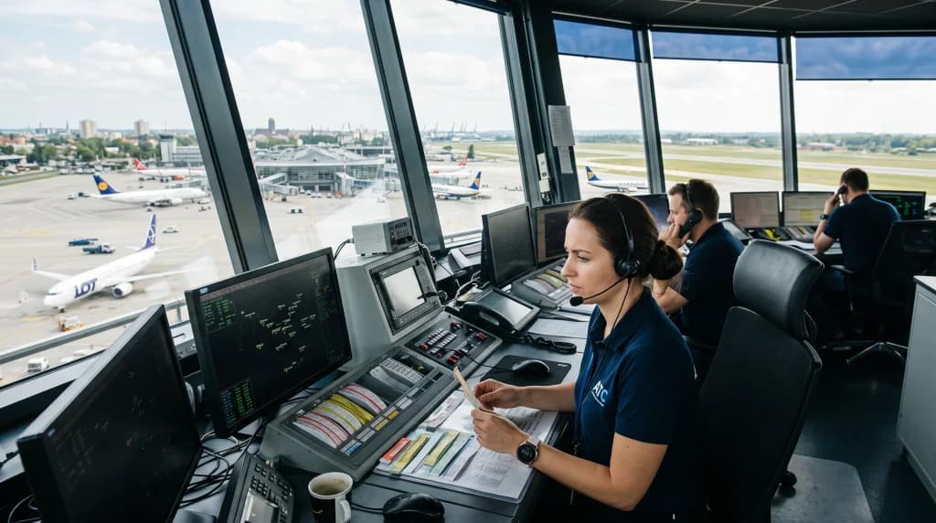 Inside the Air Traffic Control Tower: 60 Seconds During Peak Hours