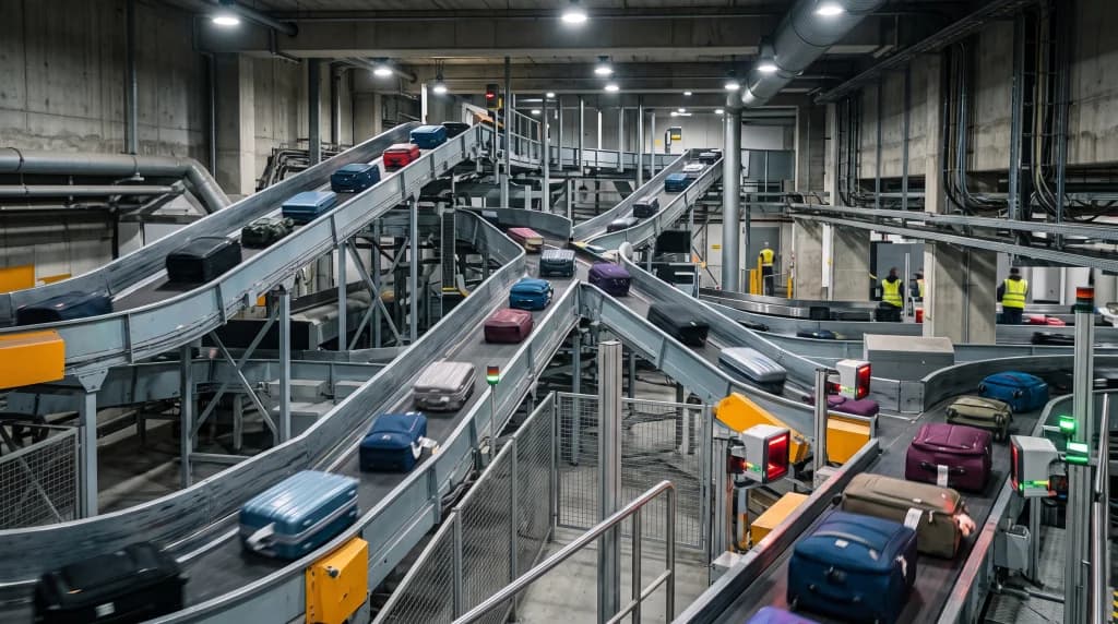 Que devient votre bagage à l'aéroport ? 15 minutes de l'enregistrement à la soute