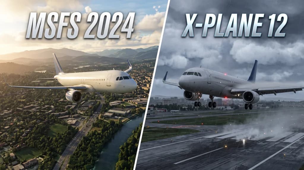 MSFS 2024 vs X-Plane 12: Wielkie porównanie fizyki, grafiki i systemów