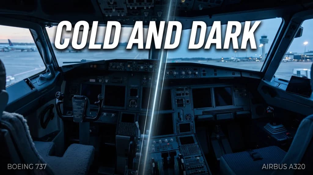 Cold and Dark Cockpit: How to Start the Airbus A320 and Boeing 737