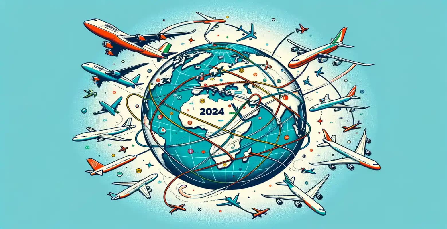 Welche neuen Strecken werden die größten Fluggesellschaften im Jahr 2024 einführen?