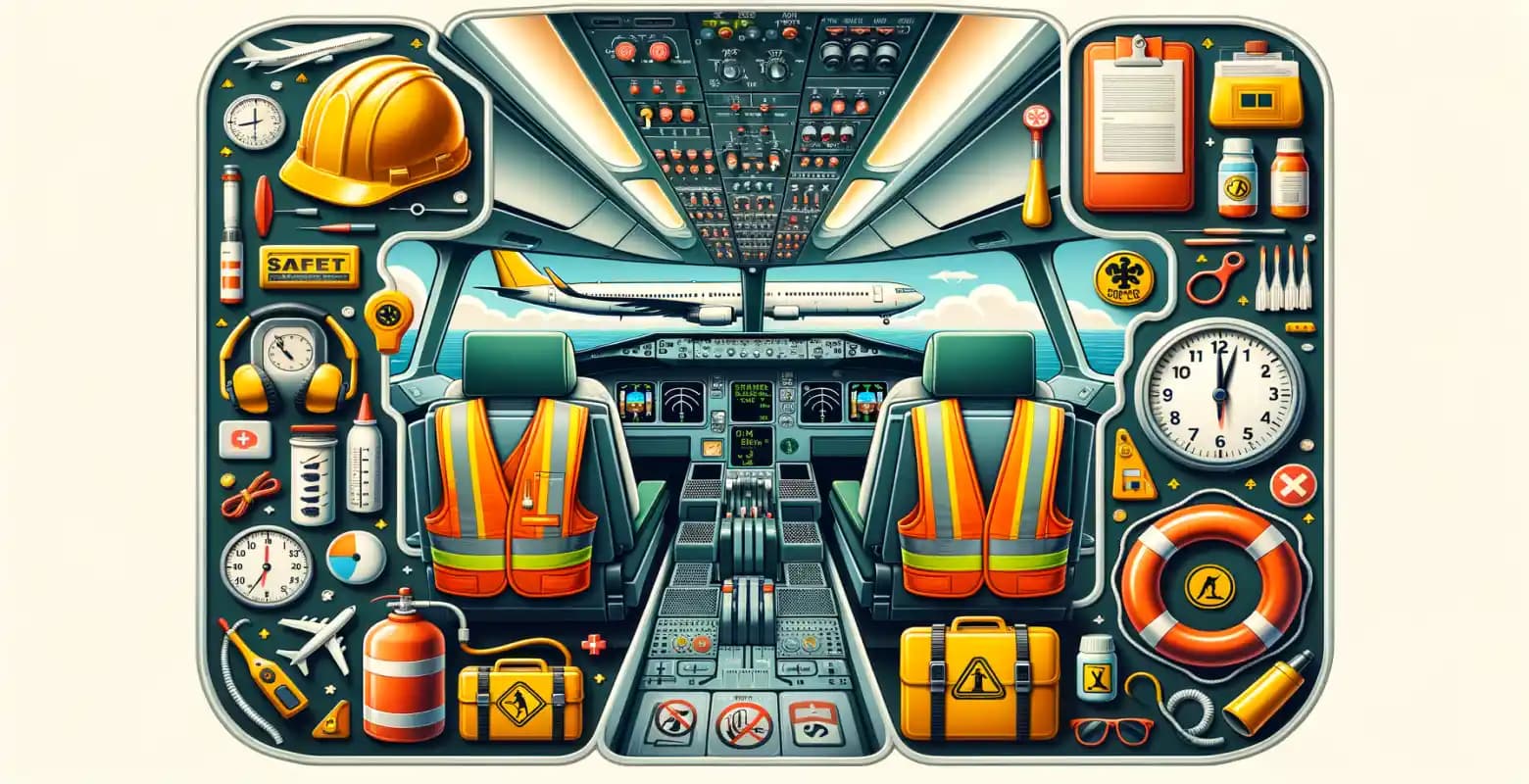 What are the most important safety procedures on board an airplane?